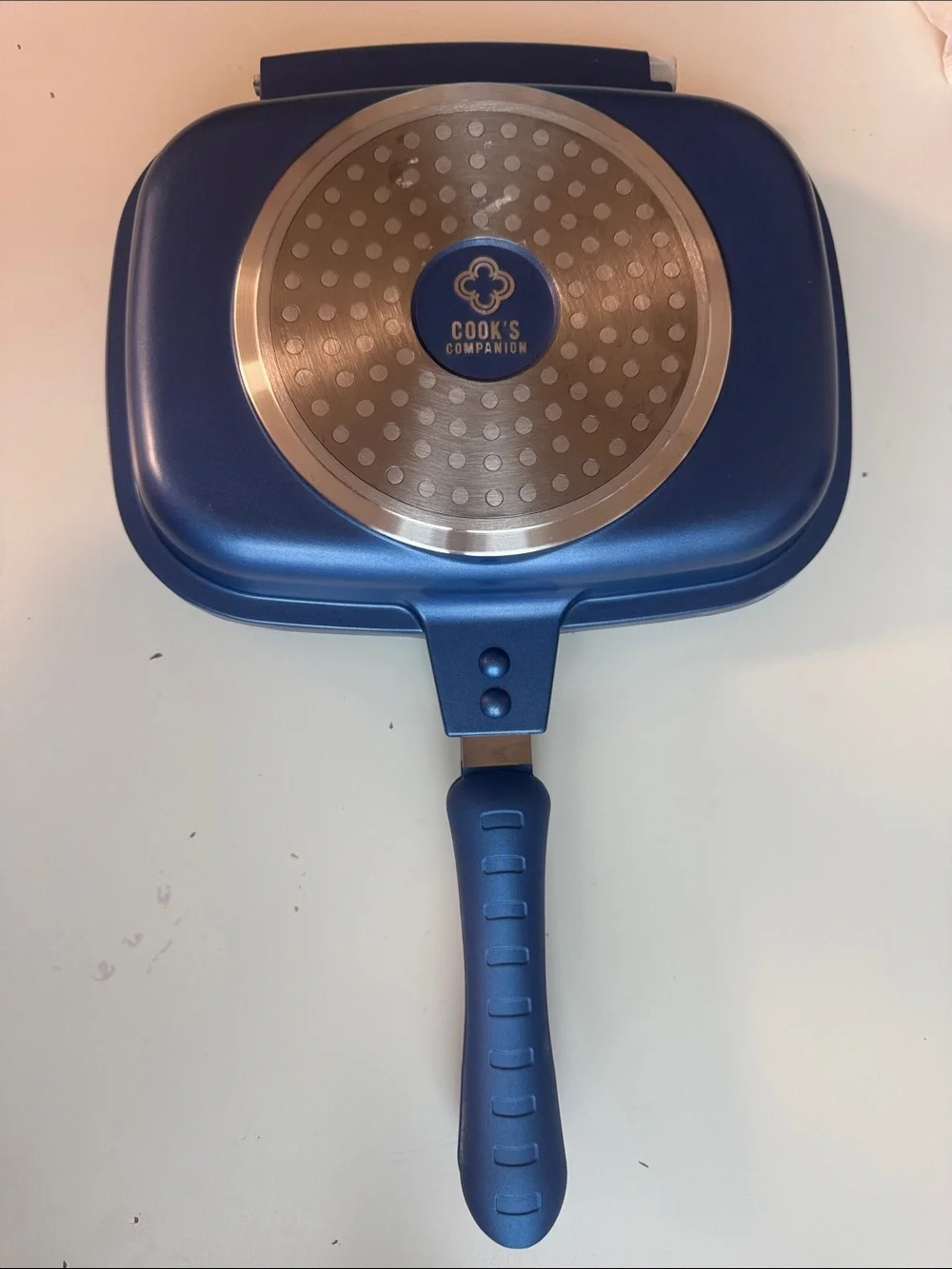 Double-Sided Grill Pan - Blue